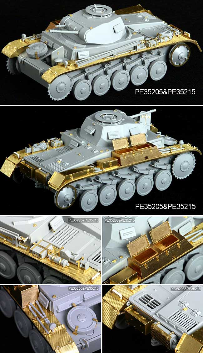 WW2 ドイツ 2号戦車 初期型用 フェンダー エッチング (ボイジャーモデル 1/35 AFV用エッチングパーツ No.PE35215) 商品画像_2