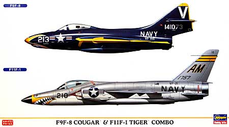F9F-8 クーガー & F11F-1 タイガー コンボ (2機セット） プラモデル (ハセガワ 1/72 飛行機 限定生産 No.00906) 商品画像
