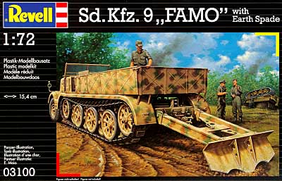 Sdkfz.9 FAMO with Earth Spade プラモデル (レベル 1/72 ミリタリー No.03100) 商品画像