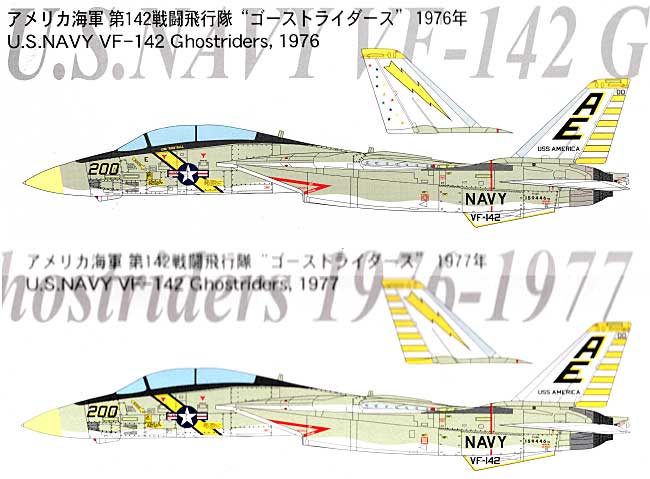 F-14A トムキャット VF-142 ゴーストライダース (1976/1977） プラモデル (フジミ 1/48 AIR CRAFT（シリーズS） No.002) 商品画像_1