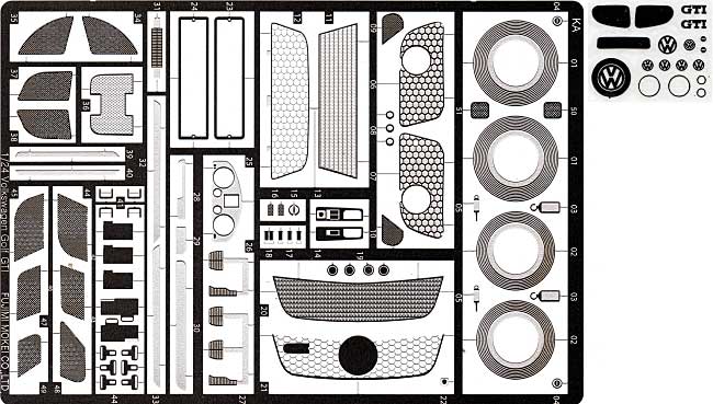 フォルクスワーゲン ゴルフ GTI V DX (エッチングパーツ付） プラモデル (フジミ 1/24 リアルスポーツカー シリーズ （SPOT） No.123417) 商品画像_1