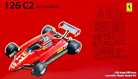 フェラーリ 126C2 サンマリノGP (カルトグラフデカール付） プラモデル (フジミ 1/20 GPシリーズ SP （スポット） No.SP002) 商品画像