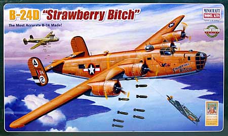 B-24D リベレーター ストロベリー ビッチ プラモデル (ミニクラフト 1/72 航空機プラスチックモデルキット No.11639) 商品画像