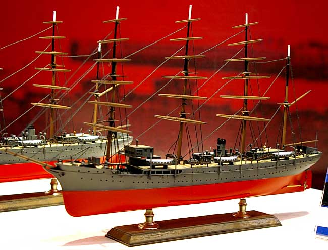 日本海軍石炭輸送船 海王丸 プラモデル (アオシマ 1/350 アイアンクラッド No.043141) 商品画像_3