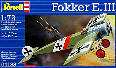 フォッカー E.3 (W.W.1） プラモデル (レベル 1/72 飛行機 No.04188) 商品画像