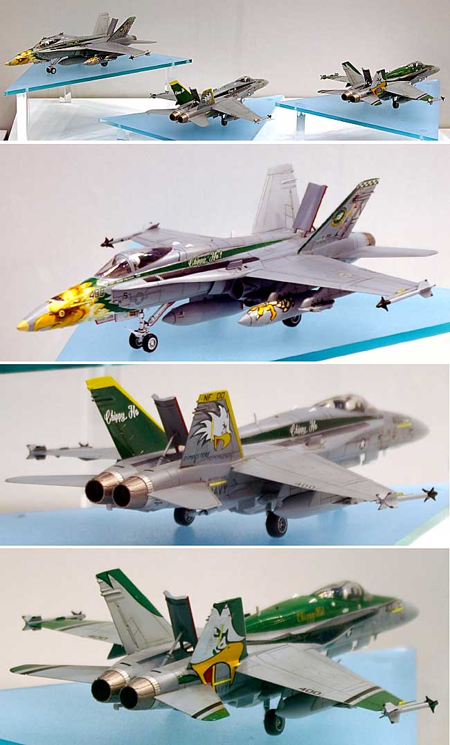 F/A-18C ホーネット チッピー Ho ヒストリー (3機セット） プラモデル (ハセガワ 1/72 飛行機 限定生産 No.00909) 商品画像_1