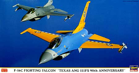 F-16C ファイティングファルコン テキサスANG 111FS 90周年スペシャル プラモデル (ハセガワ 1/48 飛行機 限定生産 No.09811) 商品画像