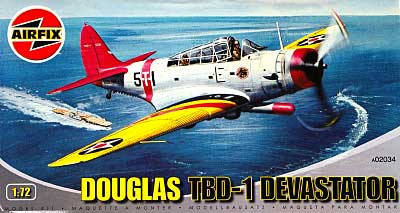 ダグラス TBD-1 デバステーター プラモデル (エアフィックス 1/72 飛行機 No.A02034) 商品画像