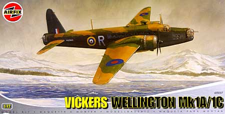 ヴィッカース ウェリントン Mk.1A/1C プラモデル (エアフィックス 1/72 ミリタリーエアクラフト No.A05037) 商品画像