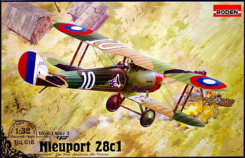 フランス ニューポール 28C1 戦闘機 プラモデル (ローデン 1/32 エアクラフト No.Ro616) 商品画像