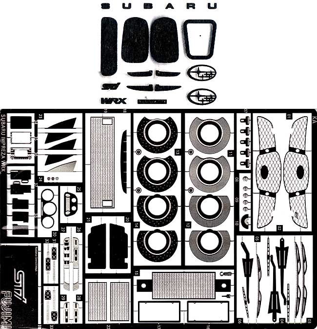 インプレッサ WRX STI 2005 (エッチングパーツ付） プラモデル (フジミ 1/24 インチアップシリーズ （スポット） No.059) 商品画像_1