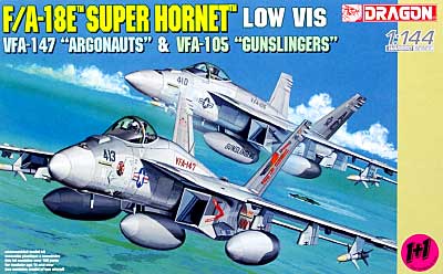 F/A-18E スーパーホーネット VFA-105 ガンスリンガーズ & VFA-147 アルゴノーツ (2機セット） プラモデル (ドラゴン 1/144 ウォーバーズ （プラキット） No.4609) 商品画像