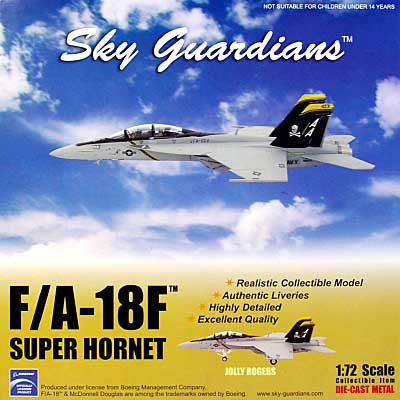 F/A-18F スーパーホーネット U.S.NAVY VFA-103 ジョリーロジャース 完成品 (ウイッティ・ウイングス 1/72 スカイ ガーディアン シリーズ （現用機） No.74470) 商品画像