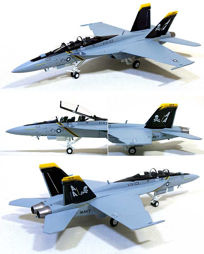 F/A-18F スーパーホーネット U.S.NAVY VFA-103 ジョリーロジャース 完成品 (ウイッティ・ウイングス 1/72 スカイ ガーディアン シリーズ （現用機） No.74470) 商品画像_1