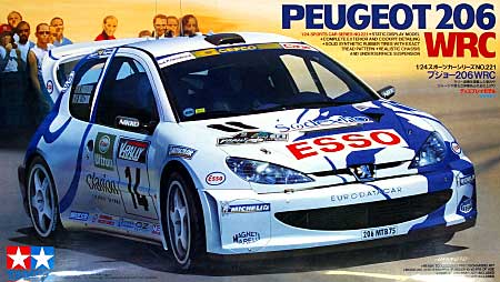 プジョー 206 WRC プラモデル (タミヤ 1/24 スポーツカーシリーズ No.221) 商品画像