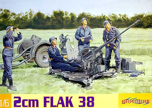 2cm Flak38 対空機関砲 プラモデル (サイバーホビー 1/6 AFVキット No.75004) 商品画像