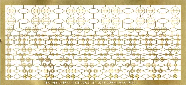 WW2 ドイツ海軍 艦艇用 リール エッチング (トムスモデル 1/350 艦船用エッチングパーツシリーズ No.TM3573) 商品画像_1