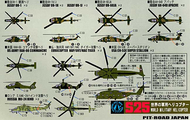 世界の軍用ヘリコプター プラモデル (ピットロード スカイウェーブ S シリーズ No.S025) 商品画像_1