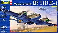 レベル 1/72 飛行機 メッサーシュミット Bf110E-1