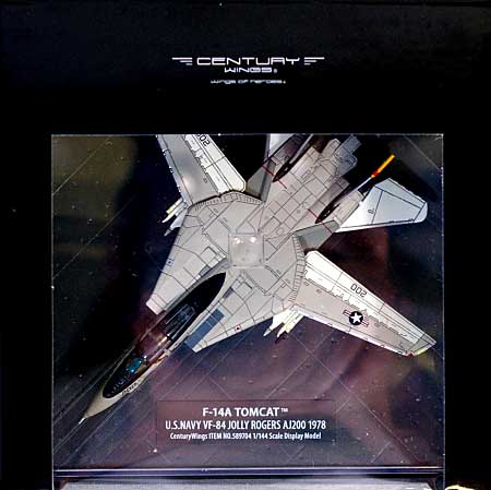 Ｆ-14A トムキャット VF-84 ジョリーロジャース AJ200 1978 完成品 (センチュリー ウイングス 1/144 ダイキャストモデル エアプレーン No.589704) 商品画像