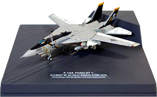 Ｆ-14A トムキャット VF-84 ジョリーロジャース AJ200 1978 完成品 (センチュリー ウイングス 1/144 ダイキャストモデル エアプレーン No.589704) 商品画像_1