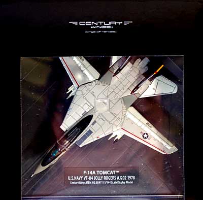 Ｆ-14A トムキャット VF-84 ジョリーロジャース AJ202 1978 完成品 (センチュリー ウイングス 1/144 ダイキャストモデル エアプレーン No.589711) 商品画像