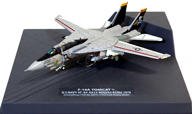 Ｆ-14A トムキャット VF-84 ジョリーロジャース AJ202 1978 完成品 (センチュリー ウイングス 1/144 ダイキャストモデル エアプレーン No.589711) 商品画像_1