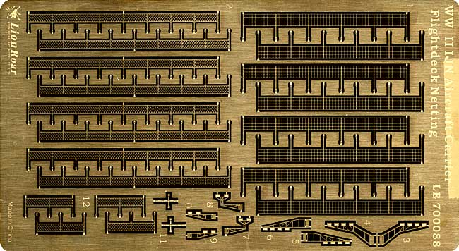 日本海軍 空母甲板用ネット エッチング (ライオンロア 1/700 艦船用エッチングパーツ No.LE700088) 商品画像_1