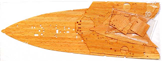 イギリス海軍戦艦 プリンス・オブ・ウェールズ キングジョージ 5世 対応 木製甲板セット (1/350スケール） 甲板シート (新撰組 マイスタークロニクル パーツ No.MCP017) 商品画像_1