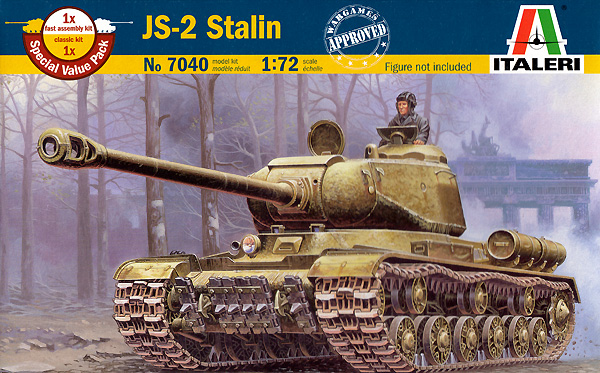 JS-2 スターリン戦車 プラモデル (イタレリ 1/72 ミリタリーシリーズ No.7040) 商品画像