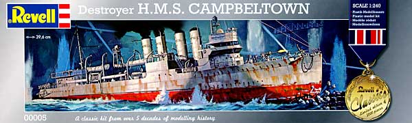 H.M.S. 駆逐艦 キャンベルタウン (駆逐艦） プラモデル (レベル レベルクラシックス No.00005) 商品画像