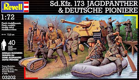 Sd.Kfz.173 ヤクトパンサー & ドイツ兵 プラモデル (レベル 1/72 ミリタリー No.03202) 商品画像