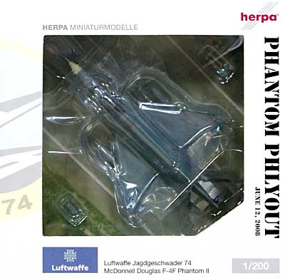 F-4F ファントム 2 ドイツ空軍 第74戦闘航空団 メルダース 完成品 (ヘルパ herpa Wings （ヘルパ ウイングス） No.552271) 商品画像