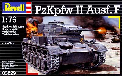 2号戦車 F型 (PzKpfw 2 Ausf.F） プラモデル (レベル 1/76 ミリタリー No.03229) 商品画像