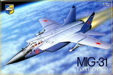 ミグ MiG-31B フォックスハウンド迎撃機 プラモデル (コンドル 1/72 航空機モデル No.07209) 商品画像