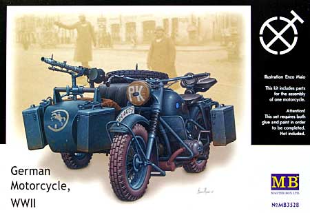 ドイツ BMW R75 軍用サイドカー プラモデル (マスターボックス 1/35 ミリタリーミニチュア No.MB3528) 商品画像