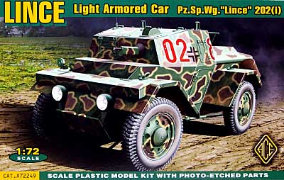 リンチェ 軽装甲車 (Pz.Sp.Wg Lince .202i） プラモデル (エース 1/72 ミリタリー No.72249) 商品画像