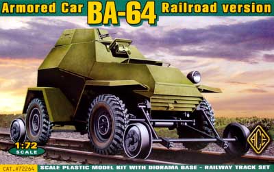 ロシア BA-64V/G 鉄道警備装甲車 プラモデル (エース 1/72 ミリタリー No.72264) 商品画像