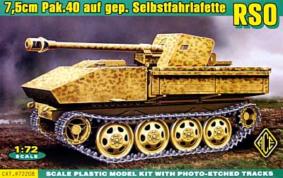 ドイツ RSO 7.5cm Pak.40 対戦車自走砲 プラモデル (エース 1/72 ミリタリー No.72208) 商品画像