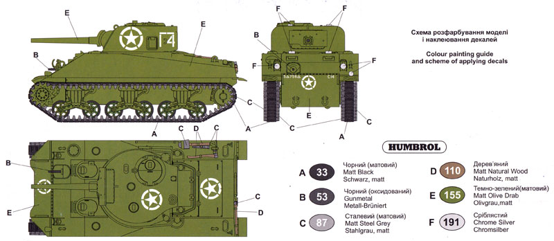 アメリカ M4シャーマン 初期型 (75mm） 溶接車体 プラモデル (ユニモデル 1/72 AFVキット No.370) 商品画像_1