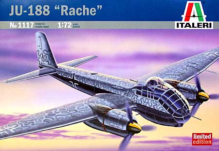 ユンカース Ju188 ラッヒェ プラモデル (イタレリ 1/72 航空機シリーズ No.1117) 商品画像