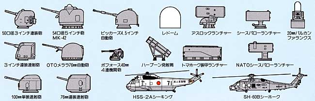 現用艦船装備セット (1） プラモデル (ピットロード 1/700 スカイウェーブ SW シリーズ No.SW032) 商品画像_1