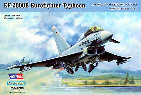 ユーロファイター EF-2000B タイフーン プラモデル (ホビーボス 1/72 エアクラフト シリーズ No.80265) 商品画像