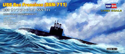 USS サンフランシスコ SSN-711 プラモデル (ホビーボス 1/700 潜水艦モデル No.87015) 商品画像