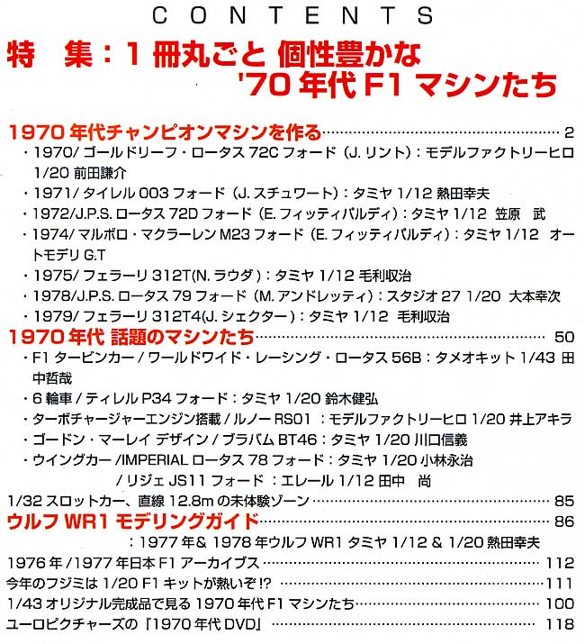 オートモデリング Vol.21 特集：70年代F1マシン 本 (モデルアート AUTO MODELING No.Vol.021) 商品画像_1