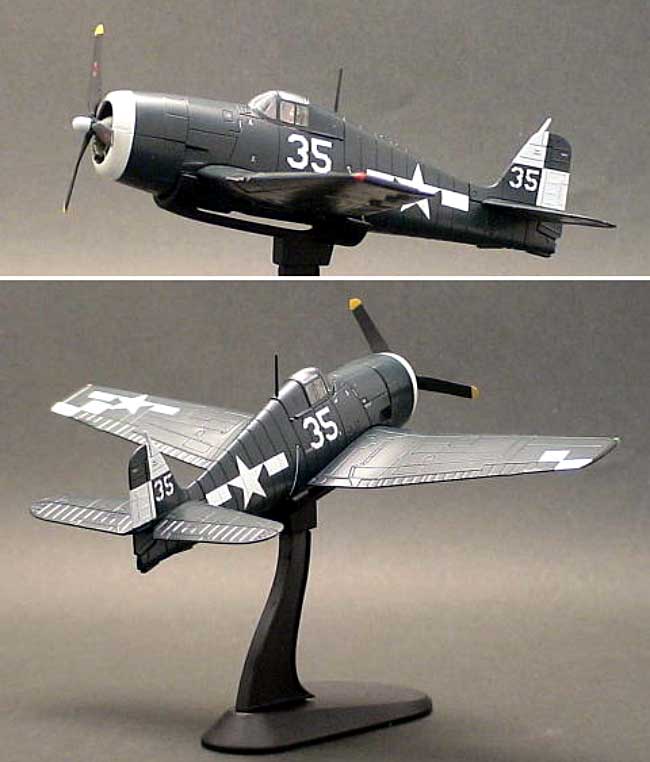 F6F-5 ヘルキャット VF-17 ジョリーロジャース 1945 完成品 (ホビーマスター 1/72 エアパワー シリーズ （レシプロ） No.HA1110) 商品画像_2