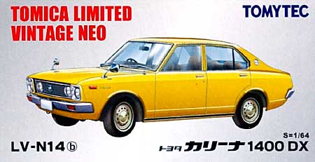 カリーナ 1400 デラックス (ゴールド) ミニカー (トミーテック トミカリミテッド ヴィンテージ ネオ No.LV-N014b) 商品画像