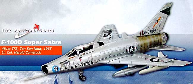 F-100D スーパーセイバー ハロルド・E・カムストック 完成品 (ホビーマスター 1/72 エアパワー シリーズ （ジェット） No.HA2101) 商品画像_1