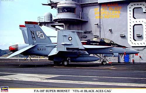 F/A-18F スーパーホーネット VFA-41 ブラックエーセス CAG プラモデル (ハセガワ 1/48 飛行機 限定生産 No.09827) 商品画像