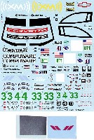 スタジオ27 ツーリングカー/GTカー オリジナルデカール コルベット C6R #3/4 & 33 ALMS 2007 スペアデカール